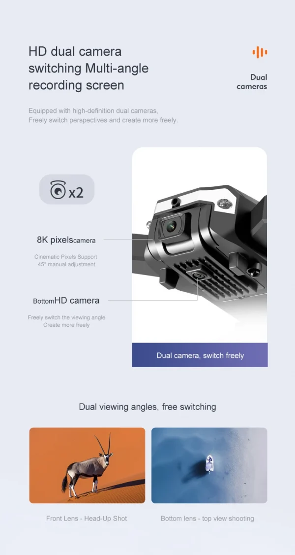 🚁 طائرة G6 الاحترافية – تصوير جوي بدقة وذكاء مذهل